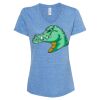 Women's Snow Heather Jersey V-Neck T-Shirt Thumbnail
