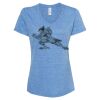 Women's Snow Heather Jersey V-Neck T-Shirt Thumbnail