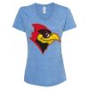 Women's Snow Heather Jersey V-Neck T-Shirt Thumbnail