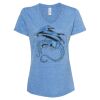 Women's Snow Heather Jersey V-Neck T-Shirt Thumbnail