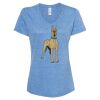 Women's Snow Heather Jersey V-Neck T-Shirt Thumbnail