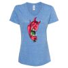 Women's Snow Heather Jersey V-Neck T-Shirt Thumbnail