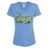 Women's Snow Heather Jersey V-Neck T-Shirt Thumbnail