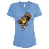 Women's Snow Heather Jersey V-Neck T-Shirt Thumbnail