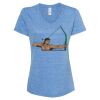 Women's Snow Heather Jersey V-Neck T-Shirt Thumbnail