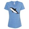 Women's Snow Heather Jersey V-Neck T-Shirt Thumbnail