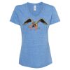 Women's Snow Heather Jersey V-Neck T-Shirt Thumbnail
