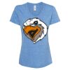 Women's Snow Heather Jersey V-Neck T-Shirt Thumbnail