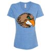 Women's Snow Heather Jersey V-Neck T-Shirt Thumbnail