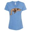 Women's Snow Heather Jersey V-Neck T-Shirt Thumbnail