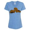 Women's Snow Heather Jersey V-Neck T-Shirt Thumbnail