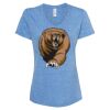 Women's Snow Heather Jersey V-Neck T-Shirt Thumbnail