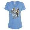 Women's Snow Heather Jersey V-Neck T-Shirt Thumbnail