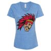 Women's Snow Heather Jersey V-Neck T-Shirt Thumbnail