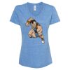 Women's Snow Heather Jersey V-Neck T-Shirt Thumbnail