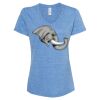 Women's Snow Heather Jersey V-Neck T-Shirt Thumbnail