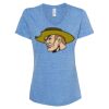 Women's Snow Heather Jersey V-Neck T-Shirt Thumbnail