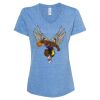 Women's Snow Heather Jersey V-Neck T-Shirt Thumbnail