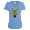 Women's Snow Heather Jersey V-Neck T-Shirt Thumbnail