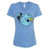 Women's Snow Heather Jersey V-Neck T-Shirt Thumbnail