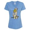 Women's Snow Heather Jersey V-Neck T-Shirt Thumbnail