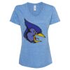 Women's Snow Heather Jersey V-Neck T-Shirt Thumbnail