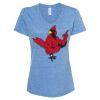 Women's Snow Heather Jersey V-Neck T-Shirt Thumbnail