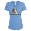 Women's Snow Heather Jersey V-Neck T-Shirt Thumbnail