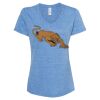 Women's Snow Heather Jersey V-Neck T-Shirt Thumbnail
