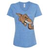Women's Snow Heather Jersey V-Neck T-Shirt Thumbnail