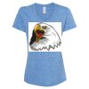 Women's Snow Heather Jersey V-Neck T-Shirt Thumbnail