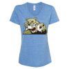 Women's Snow Heather Jersey V-Neck T-Shirt Thumbnail