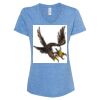 Women's Snow Heather Jersey V-Neck T-Shirt Thumbnail