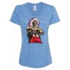 Women's Snow Heather Jersey V-Neck T-Shirt Thumbnail