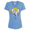 Women's Snow Heather Jersey V-Neck T-Shirt Thumbnail