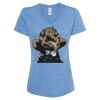 Women's Snow Heather Jersey V-Neck T-Shirt Thumbnail