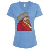 Women's Snow Heather Jersey V-Neck T-Shirt Thumbnail