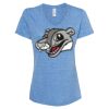 Women's Snow Heather Jersey V-Neck T-Shirt Thumbnail