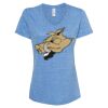 Women's Snow Heather Jersey V-Neck T-Shirt Thumbnail