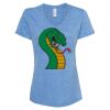 Women's Snow Heather Jersey V-Neck T-Shirt Thumbnail