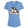 Women's Snow Heather Jersey V-Neck T-Shirt Thumbnail