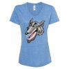 Women's Snow Heather Jersey V-Neck T-Shirt Thumbnail