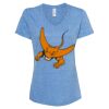 Women's Snow Heather Jersey V-Neck T-Shirt Thumbnail