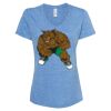 Women's Snow Heather Jersey V-Neck T-Shirt Thumbnail