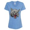 Women's Snow Heather Jersey V-Neck T-Shirt Thumbnail