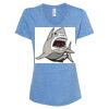 Women's Snow Heather Jersey V-Neck T-Shirt Thumbnail