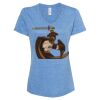 Women's Snow Heather Jersey V-Neck T-Shirt Thumbnail