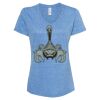 Women's Snow Heather Jersey V-Neck T-Shirt Thumbnail