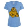 Women's Snow Heather Jersey V-Neck T-Shirt Thumbnail