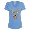 Women's Snow Heather Jersey V-Neck T-Shirt Thumbnail